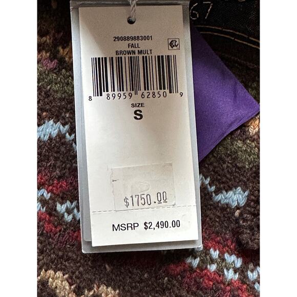 Ralph Lauren Purple Label Fair-isle Knit Embroidered Sweater S IT NWT $2490 - Picture 12 of 12